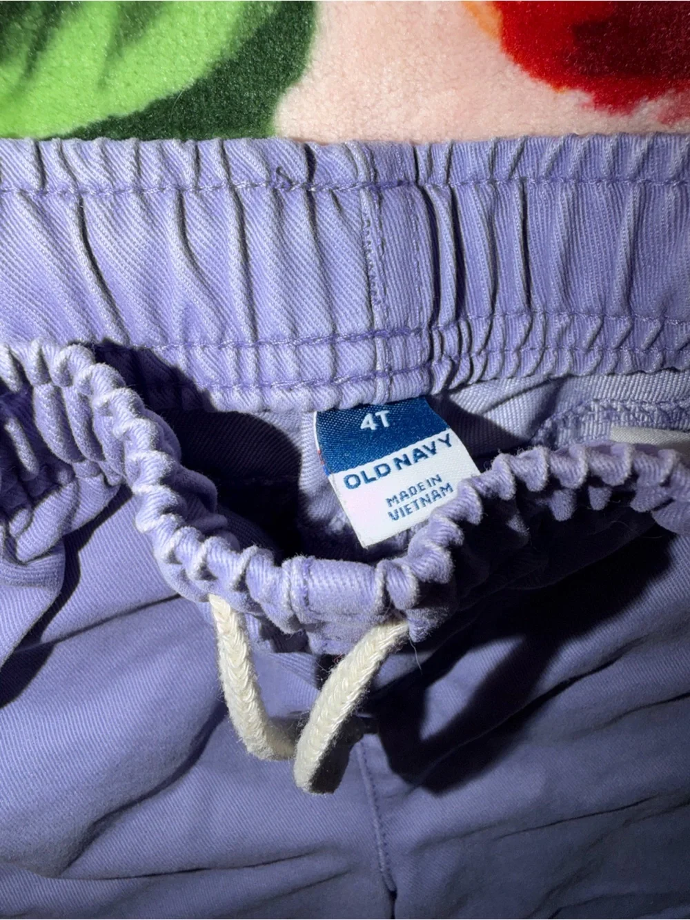 Old Navy Toddler Boys 4t 4 Lupine Lilac Chambray Shorts Purple Drawstring